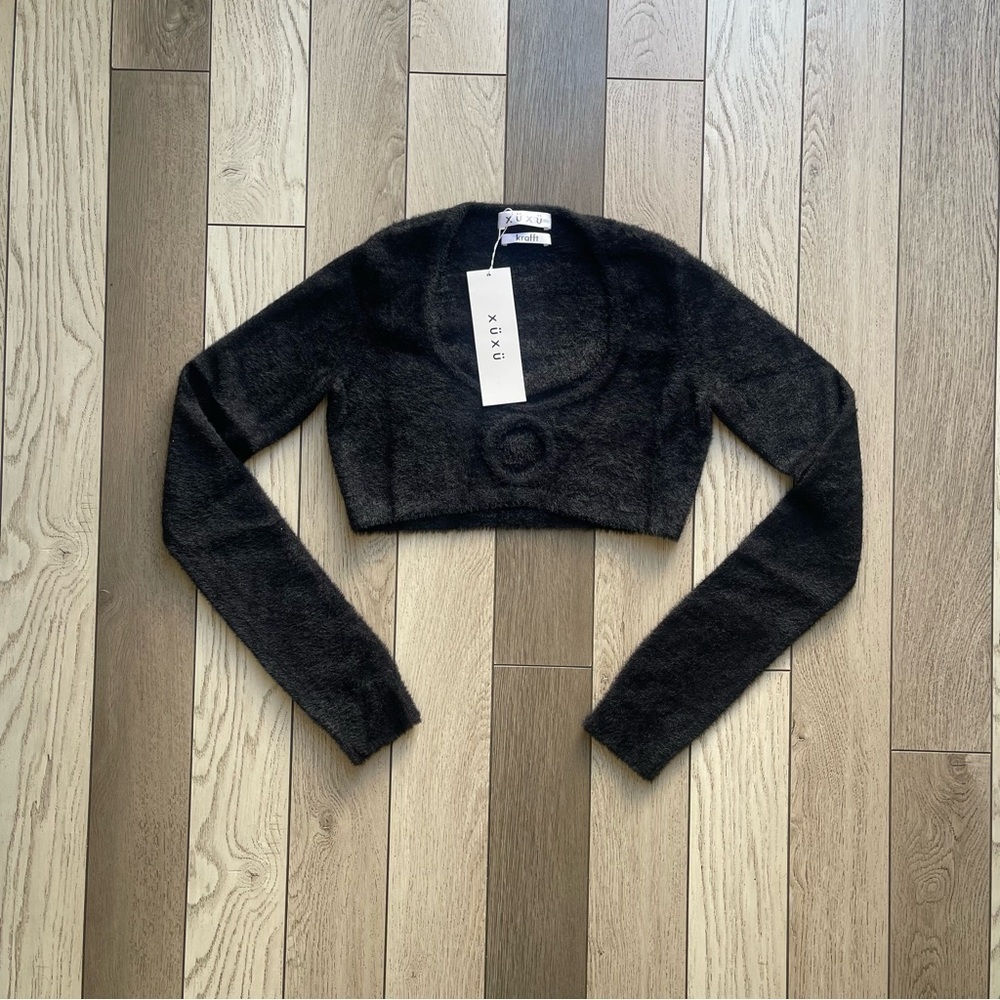 XuXu Super Cropped Knit Top